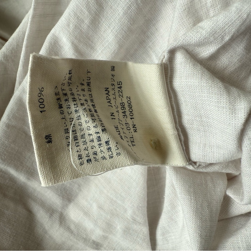 45r 45rpm Japan White tunic Shirt - Picture 5 of 6